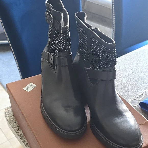 Coach Black Studded Ankle Booties - Picture 16 of 16